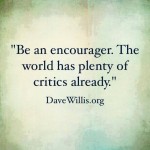 Be an encourager